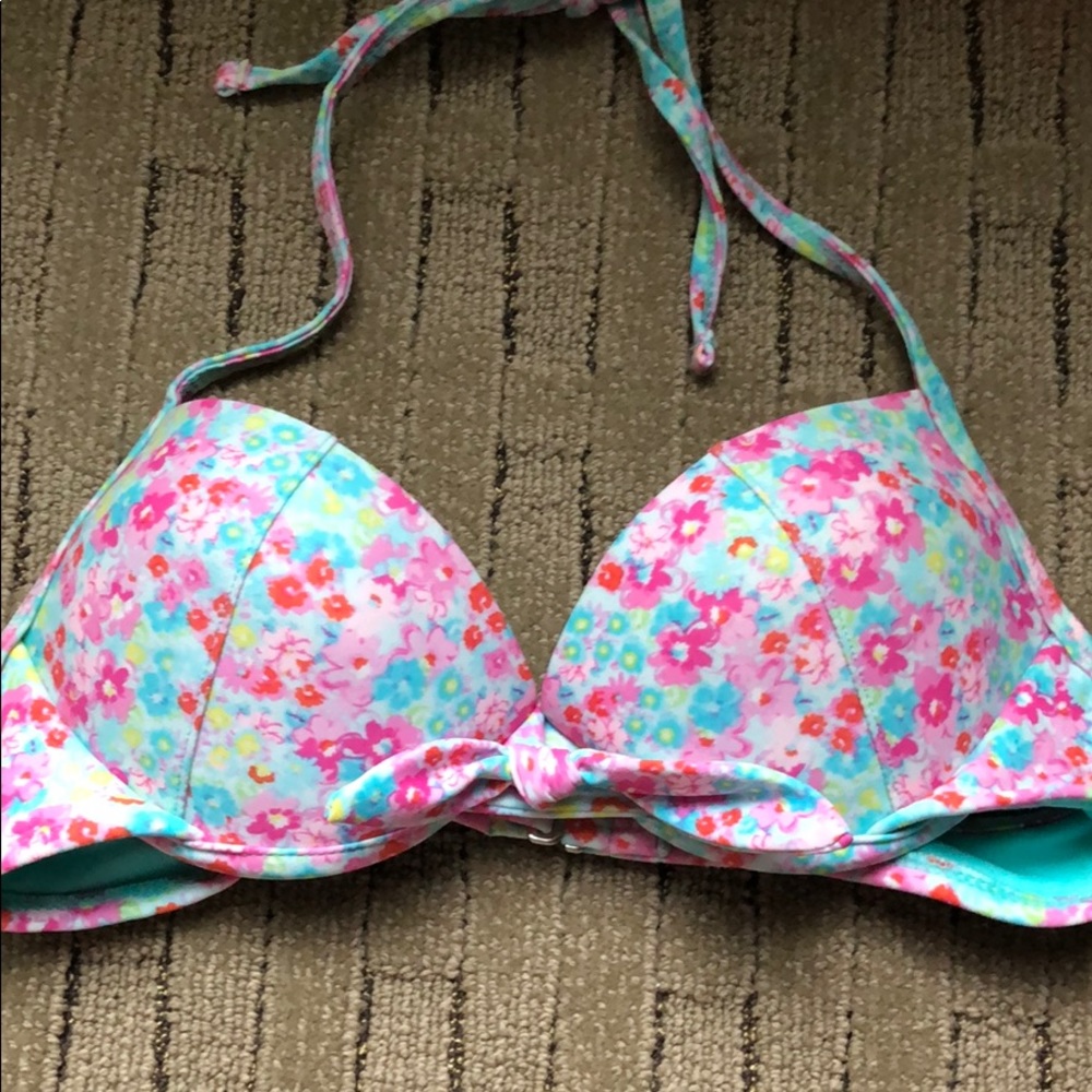 Floral Push-Up Bikini Top